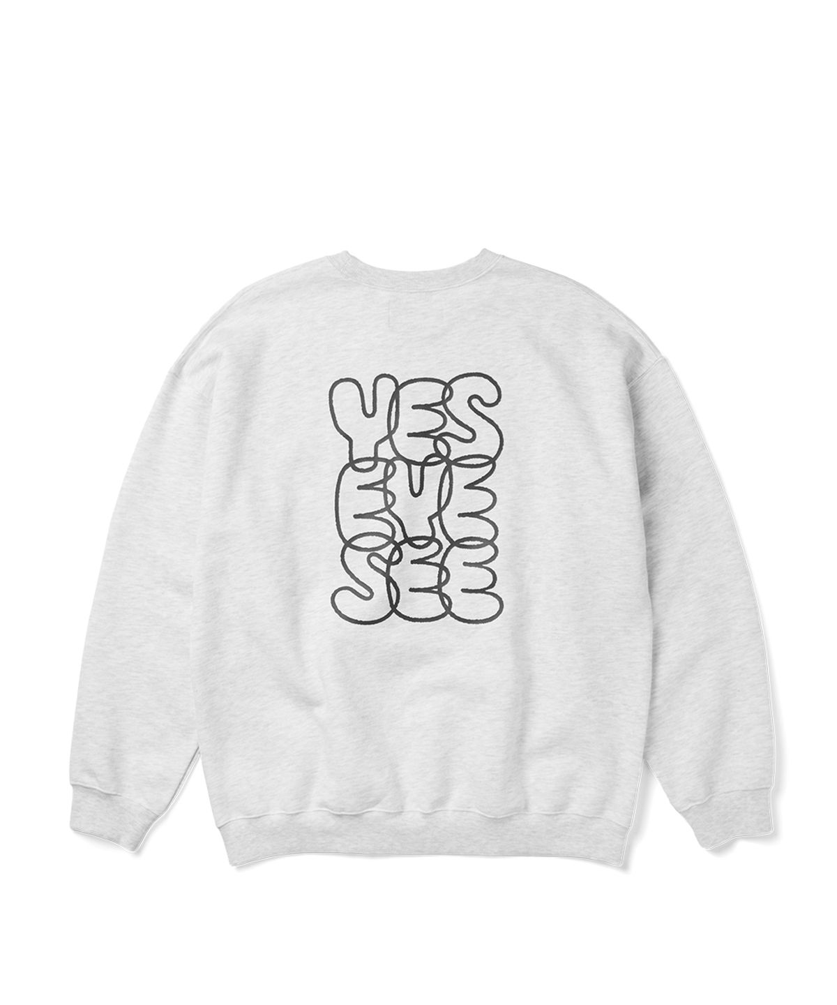 예스아이씨(YESEYESEE) C-Logo Sweatshirt Light Grey