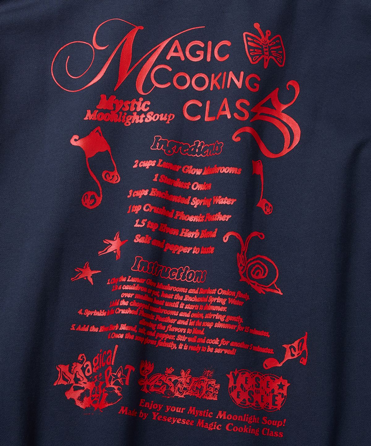 예스아이씨(YESEYESEE) Y.E.S Magical Hoodie Navy