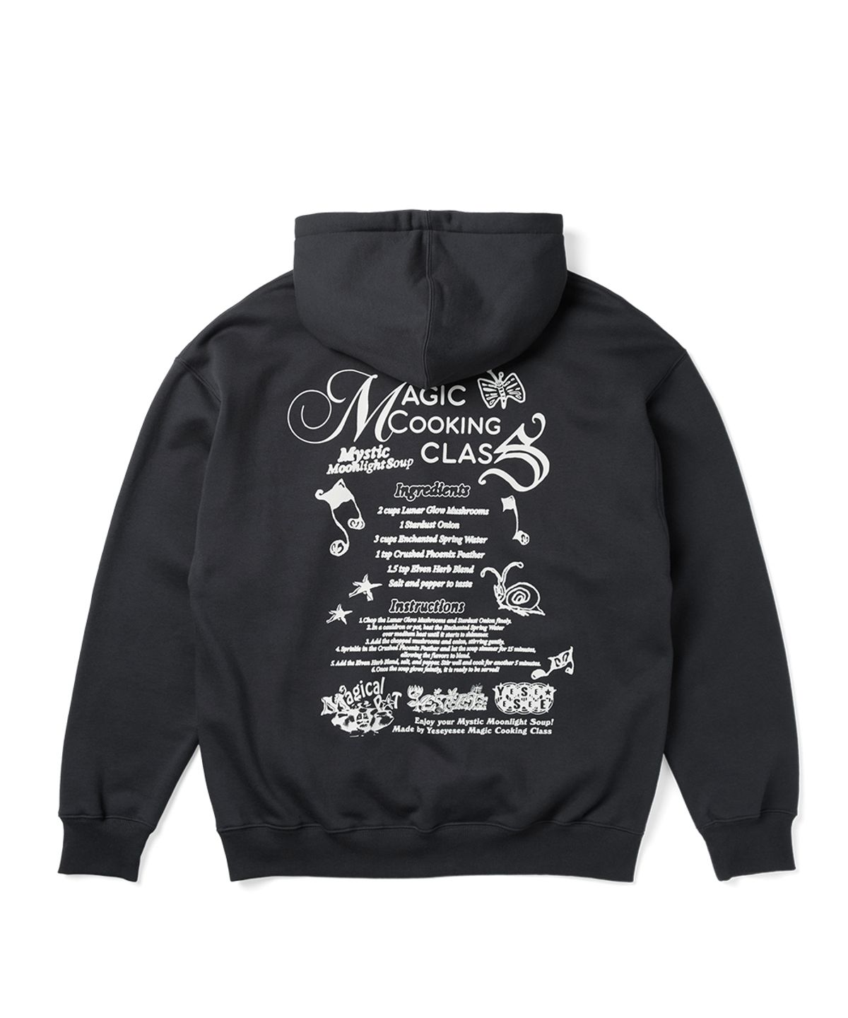 예스아이씨(YESEYESEE) Y.E.S Magical Hoodie Charcoal