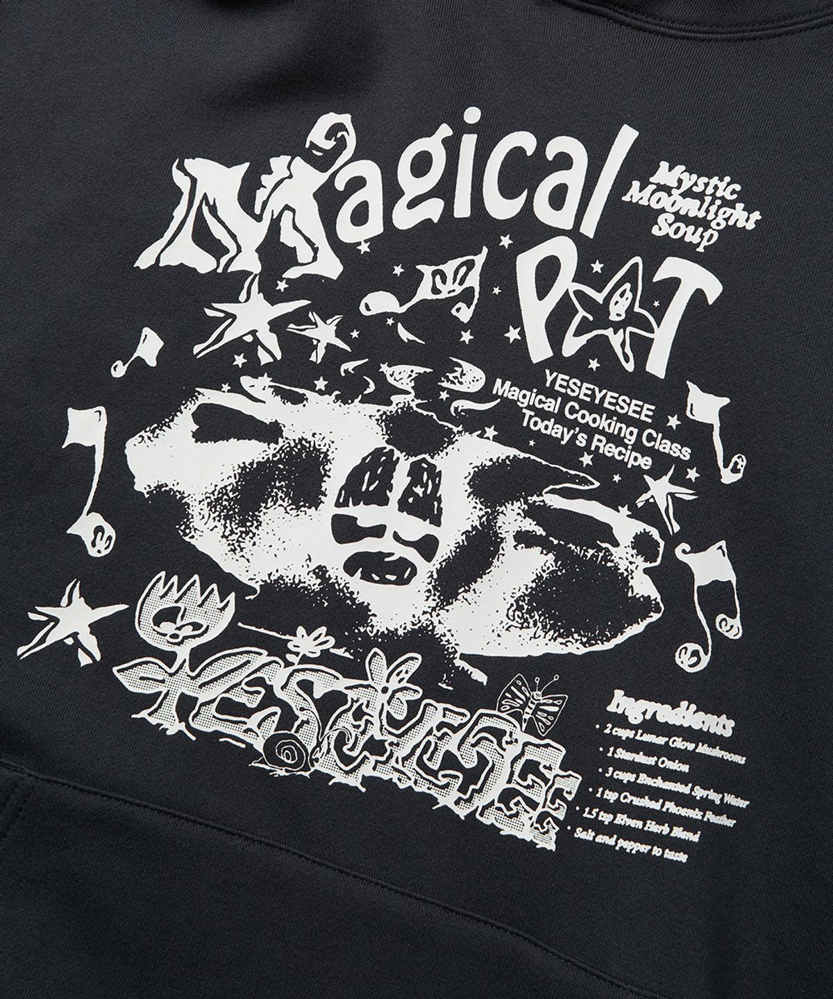 예스아이씨(YESEYESEE) Y.E.S Magical Hoodie Charcoal