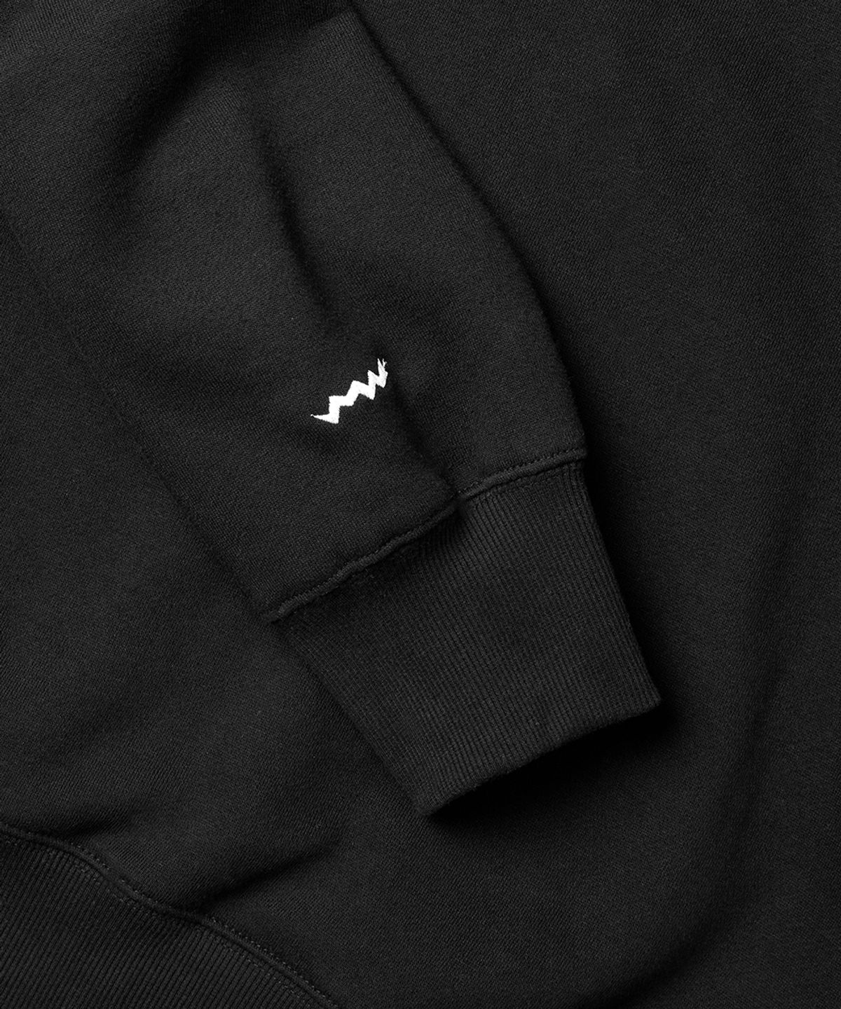 예스아이씨(YESEYESEE) Y.E.S Snail Logo Zip-up Hoodie Black