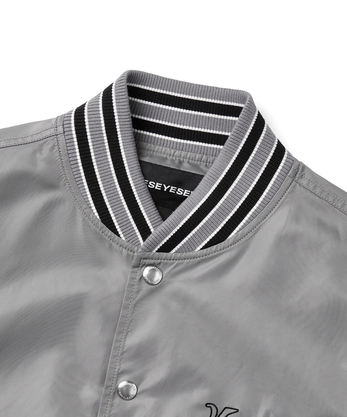 예스아이씨(YESEYESEE) Y.E.S Team Stadium Jacket Grey