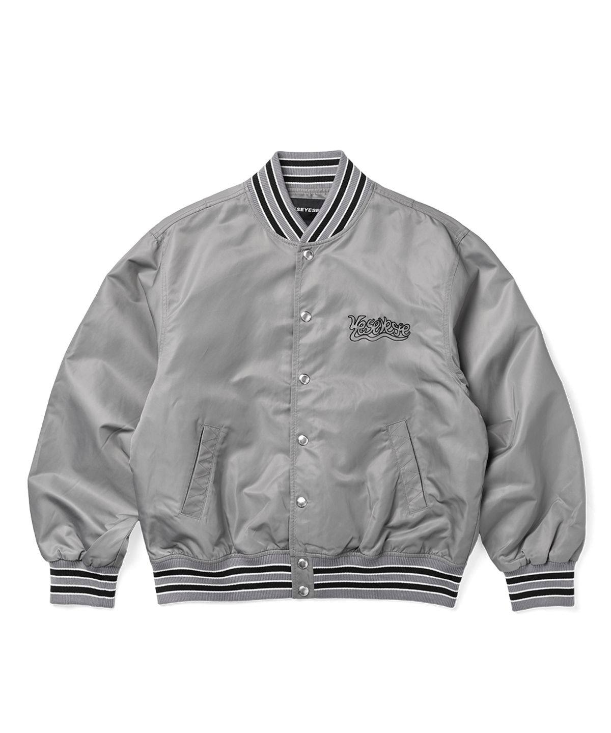 예스아이씨(YESEYESEE) Y.E.S Team Stadium Jacket Grey