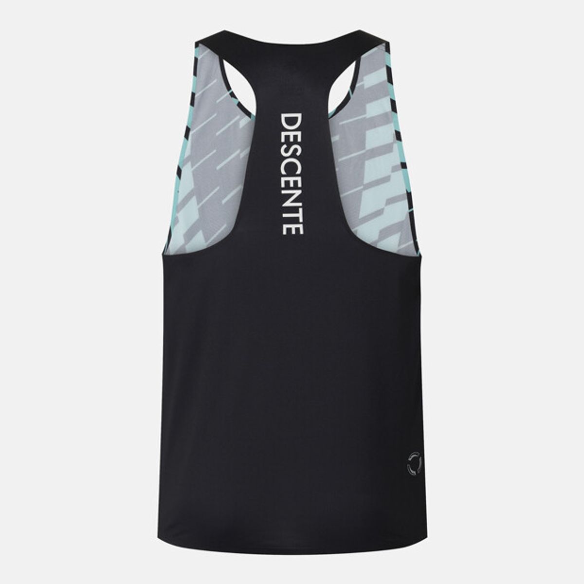 데상트(DESCENTE) 러닝 델타프로 윙 싱글렛 민트 패턴 SR123RST22