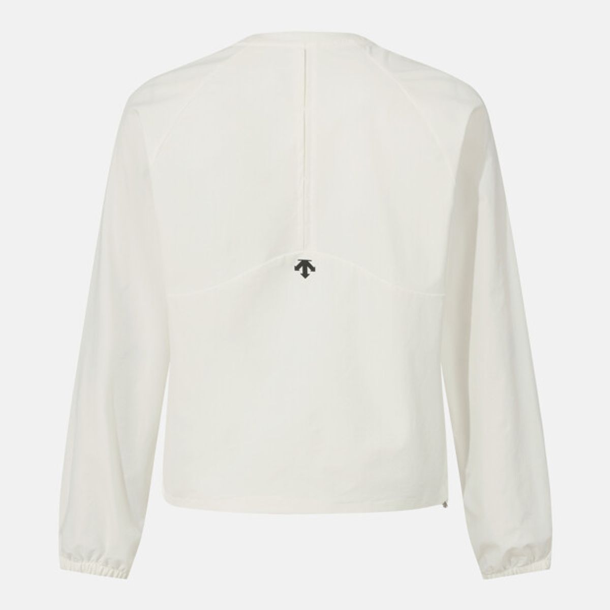 데상트(DESCENTE) 우먼스 워딩 그래픽 우븐 맨투맨 아이보리 SR122PWH11