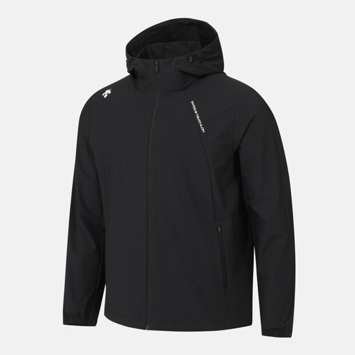 데상트(DESCENTE) 스위스 트라이애슬론 트레이닝 우븐 자켓 블랙 SR121IWT21