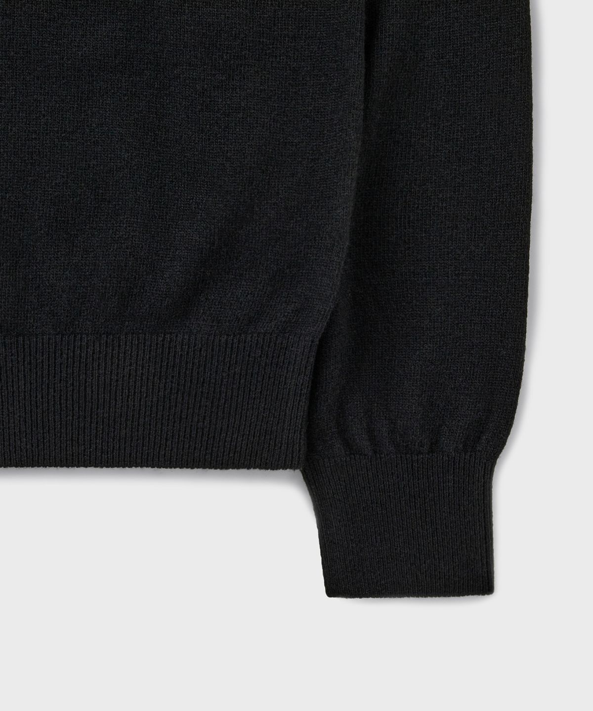 브랜디드(BRANDED) COMFORT WOOL HENLEY NECK KNIT [BLACK]
