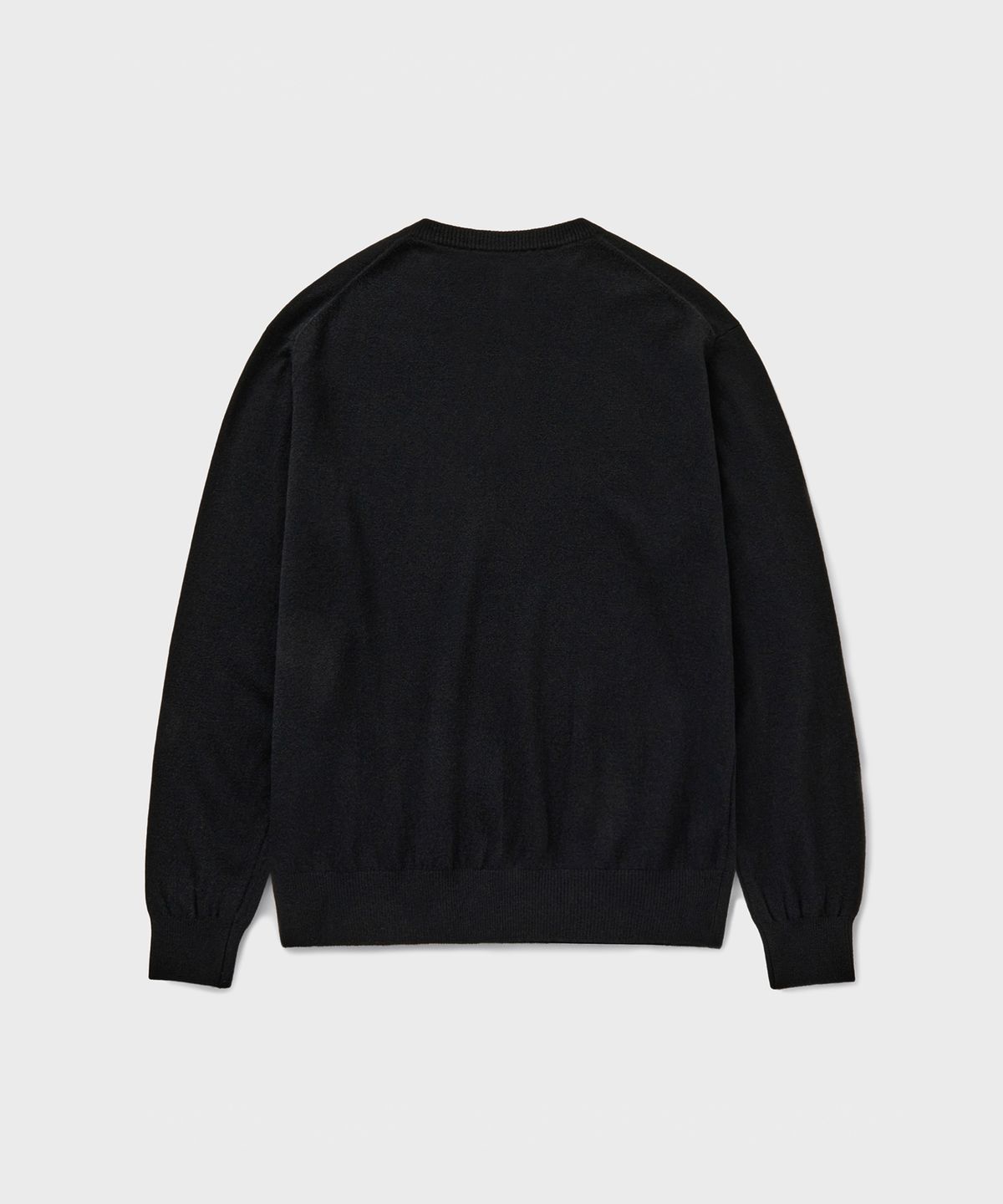 브랜디드(BRANDED) COMFORT WOOL HENLEY NECK KNIT [BLACK]