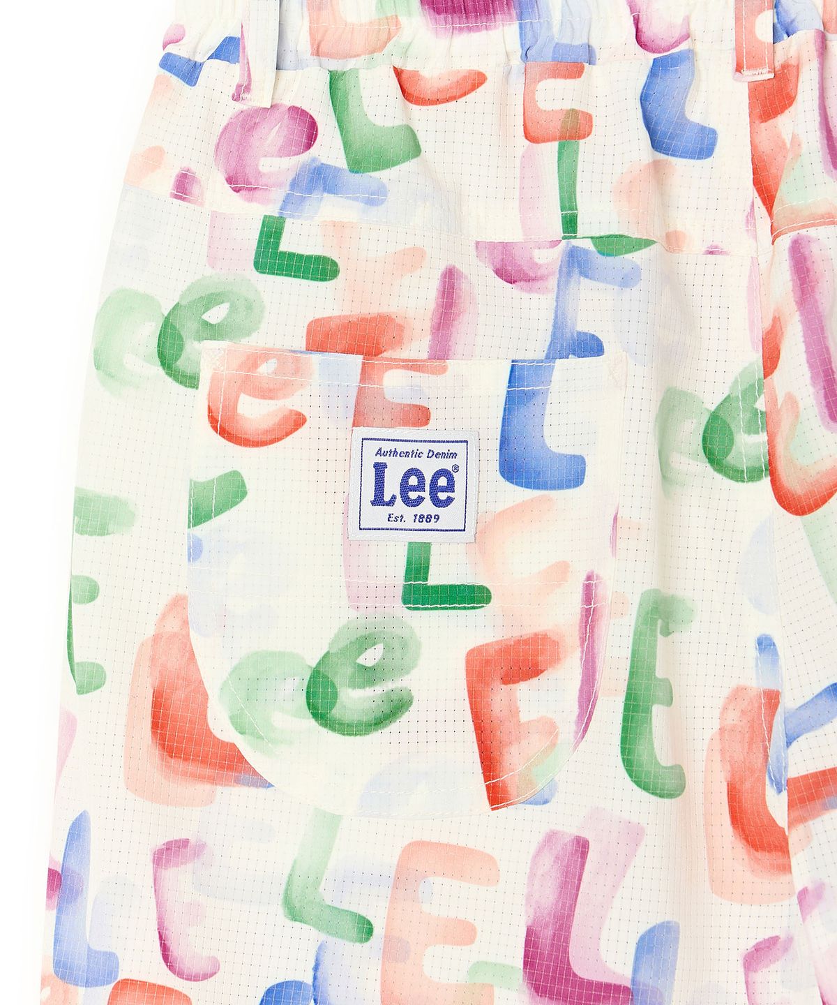 리 키즈(LEE KIDS) 폴리스판 시어서커 프린트 숏츠 아이보리 LK2602SO91IV
