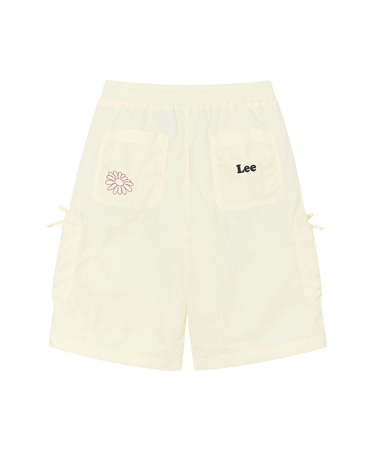 리 키즈(LEE KIDS) 데이지 리본 포켓 나일론 카고 팬츠 아이보리 LK2602SO40IV