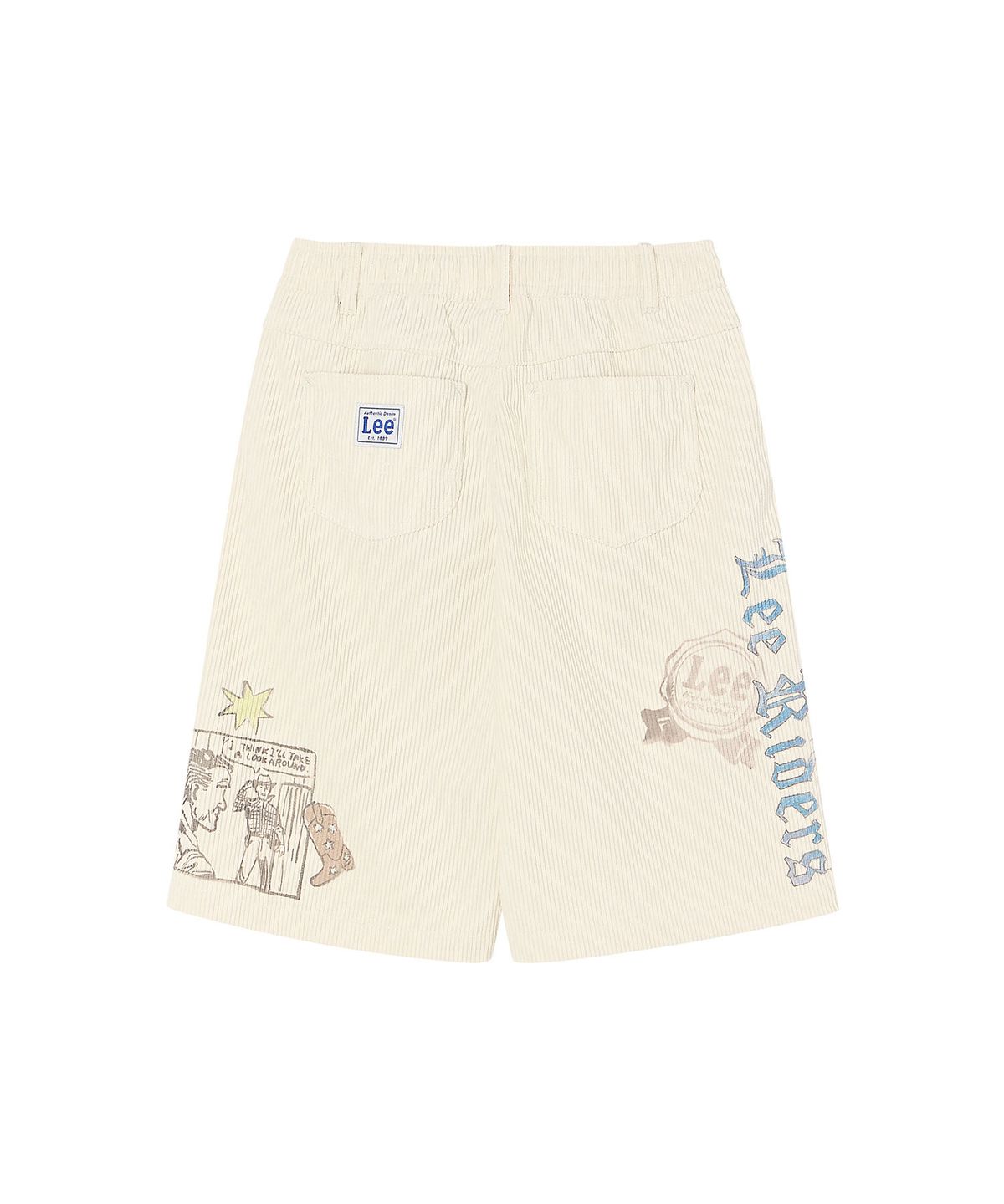 리 키즈(LEE KIDS) 카우보이 프린트 우븐 반바지 아이보리 LK2602SO21IV