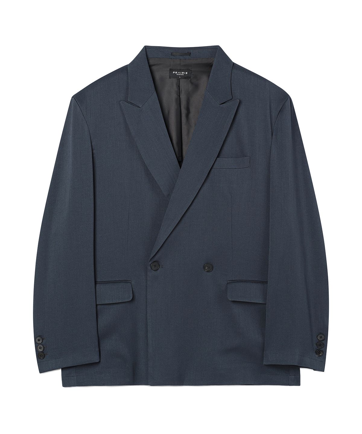 프레리(PRAIRIE) 빅대디핏 원버튼 더블 블레이저 (NAVY)