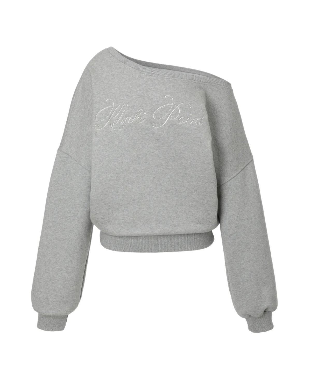 카키포인트(KHAKIPOINT) Lettering Sweat Shirt (gray)