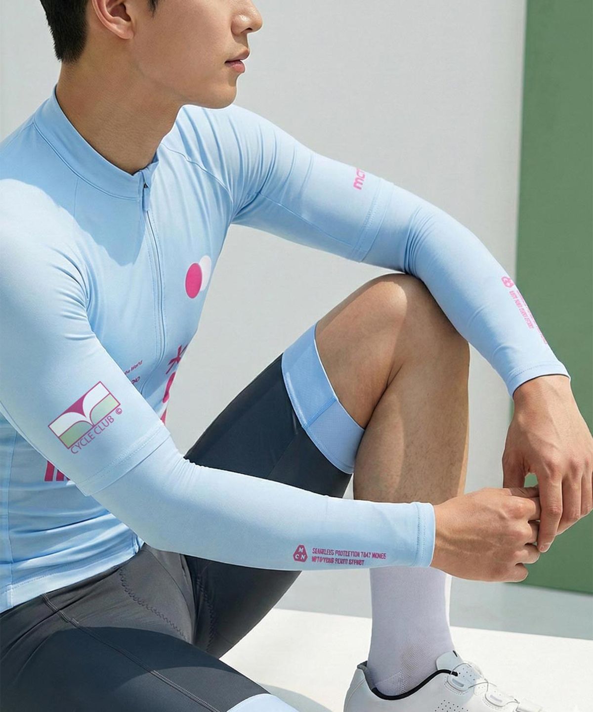 엠씨엔스포츠(MCNSPORTS) 페일 스카이 자전거 팔토시 ARM SLEEVES-PALE SKY