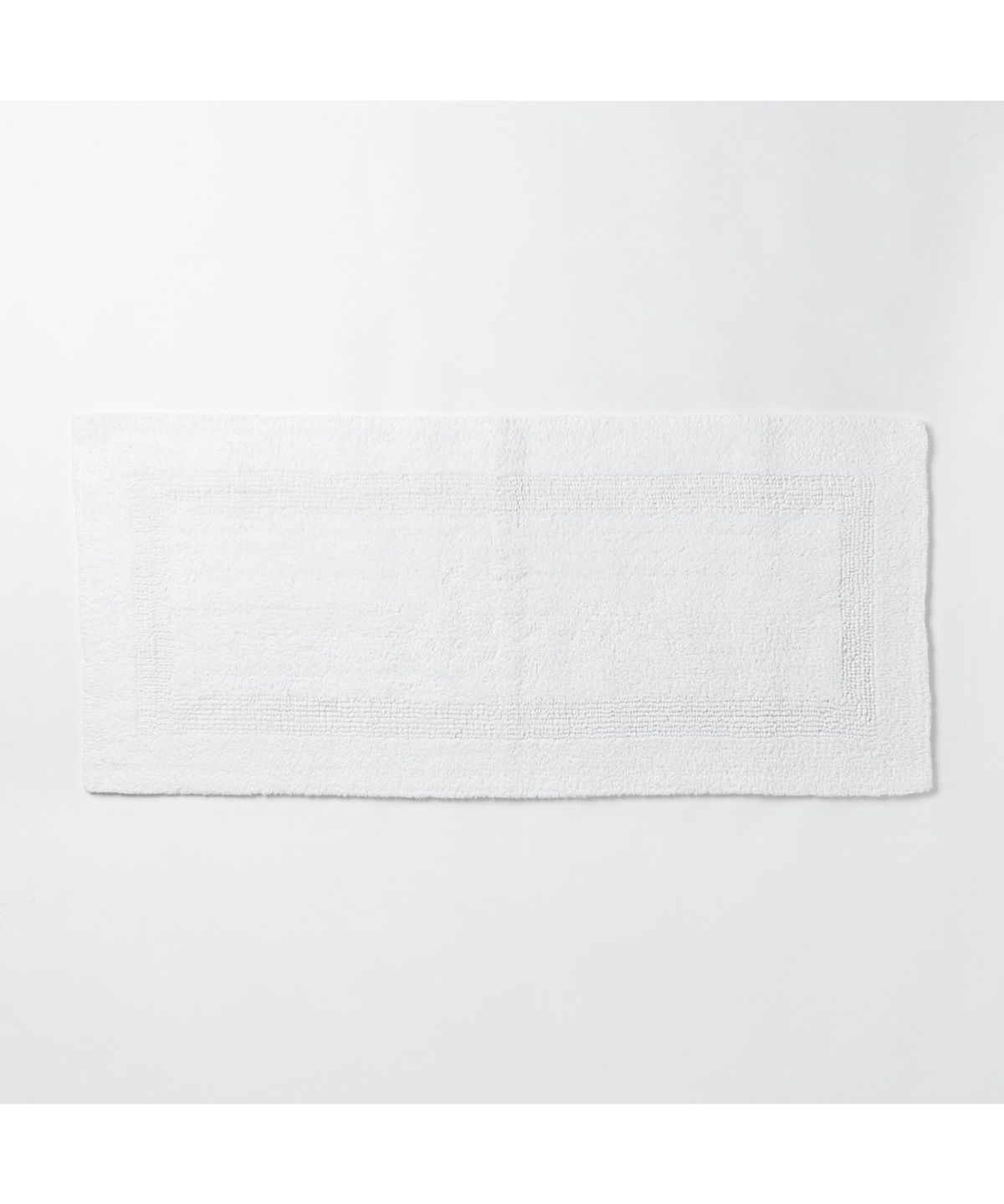 자주(JAJU) 보더 양면 다용도 매트_100x45cm_화이트