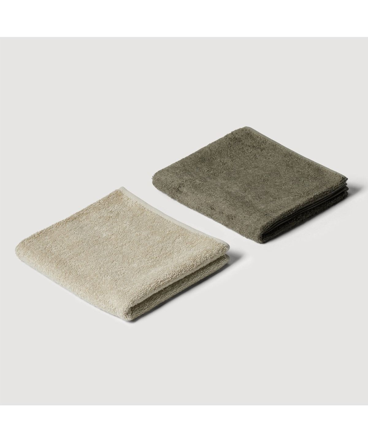 자주(JAJU) 건조가 빠른 뱀부 세면타월 10개 35x75cm 카키그레이,카키