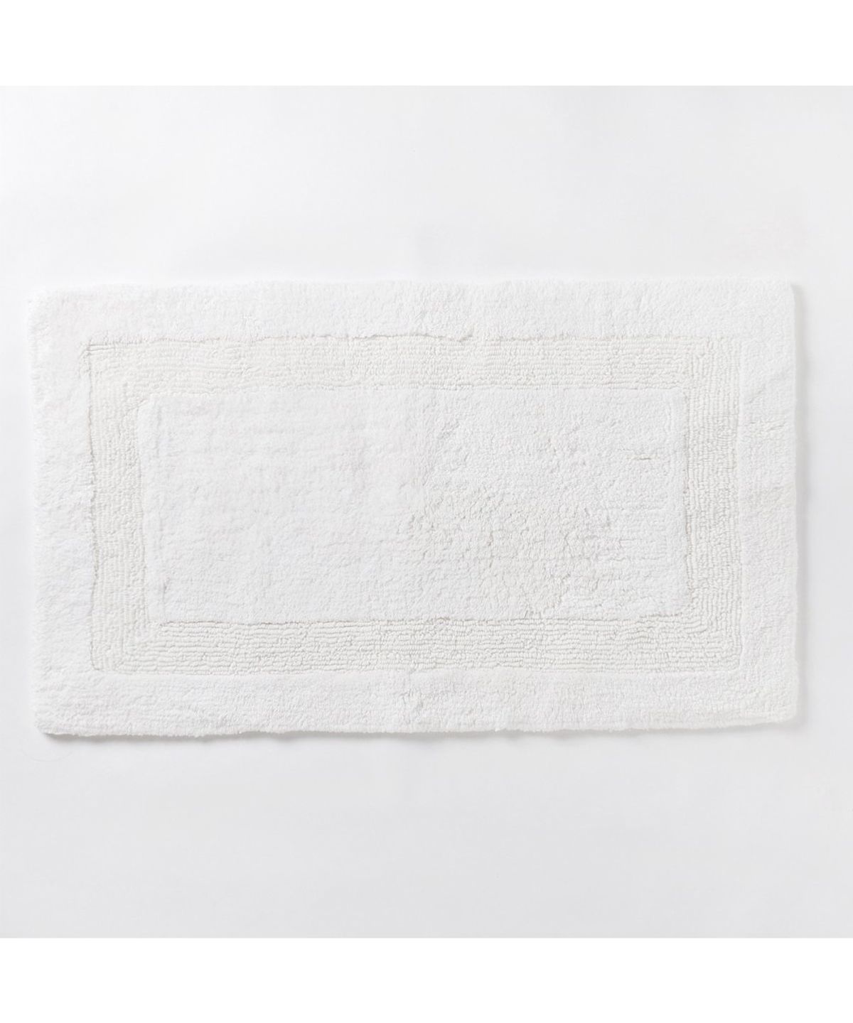 자주(JAJU) 보더 양면 바스 매트_55x90cm 화이트