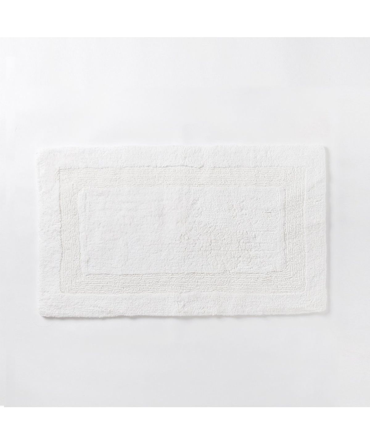 자주(JAJU) 보더 양면 바스 매트_45x70cm_화이트