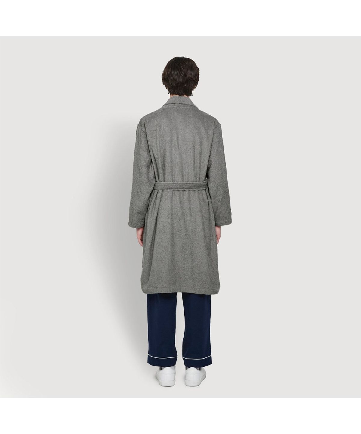 자주(JAJU) 데일리 코튼 테리 배스 로브 그레이
