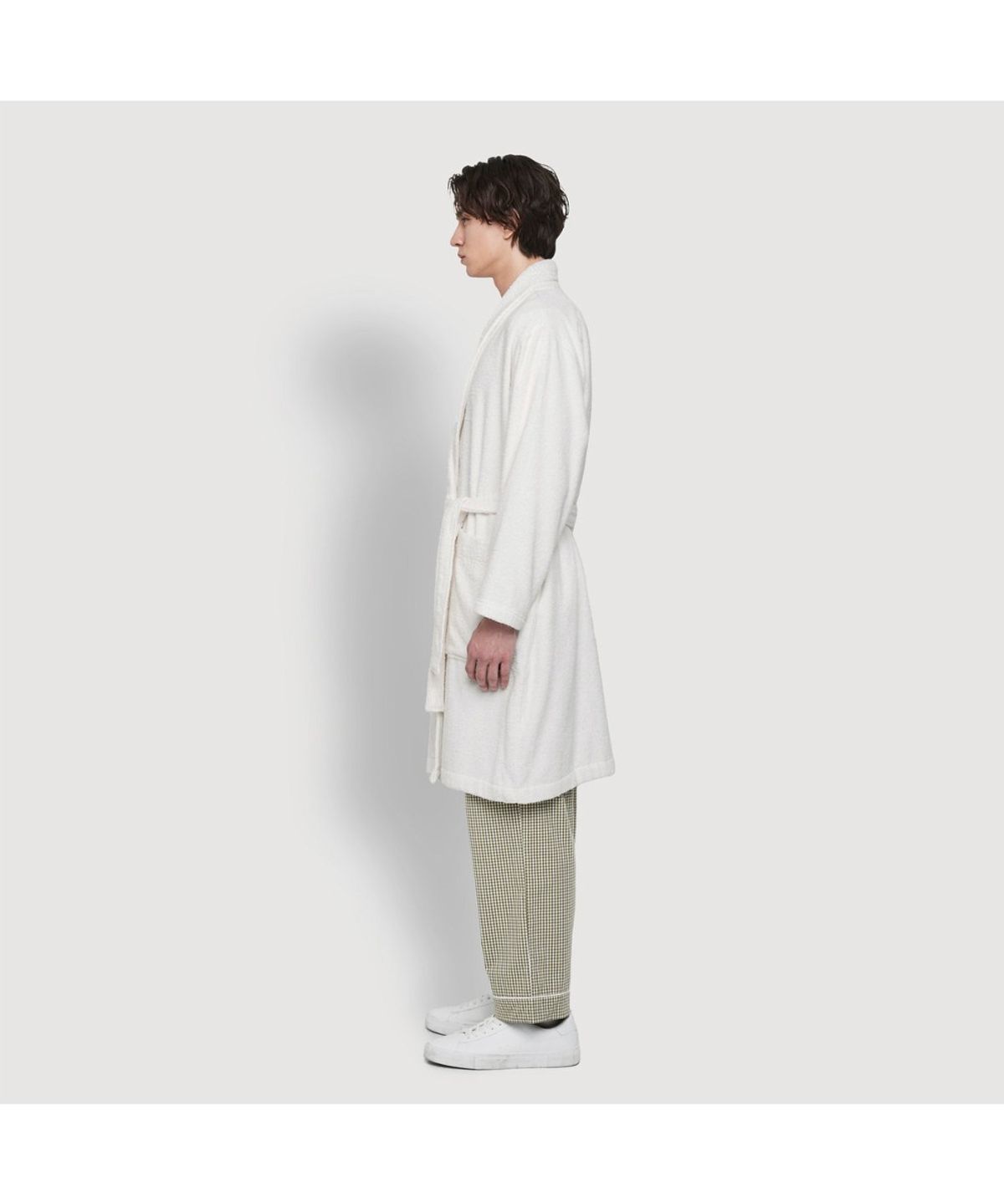 자주(JAJU) 데일리 코튼 테리 배스 로브 화이트