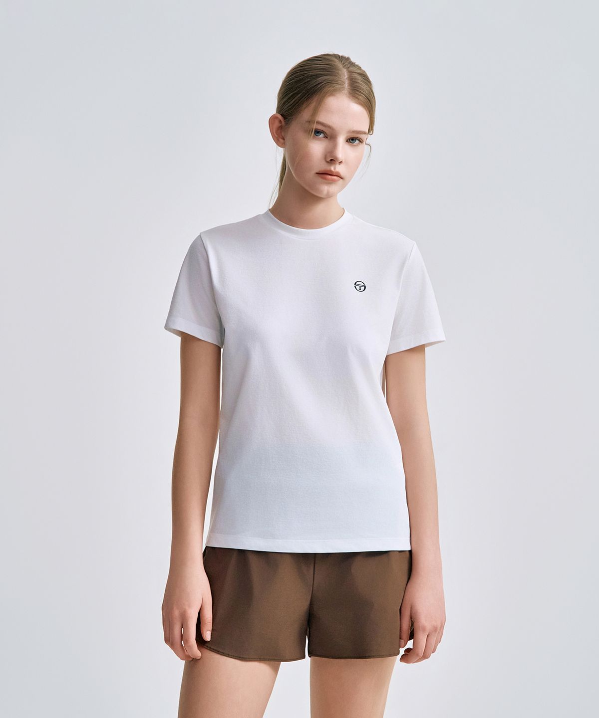 세르지오 타키니(SERGIO TACCHINI) W 쿨매치 반팔 티셔츠 (White)