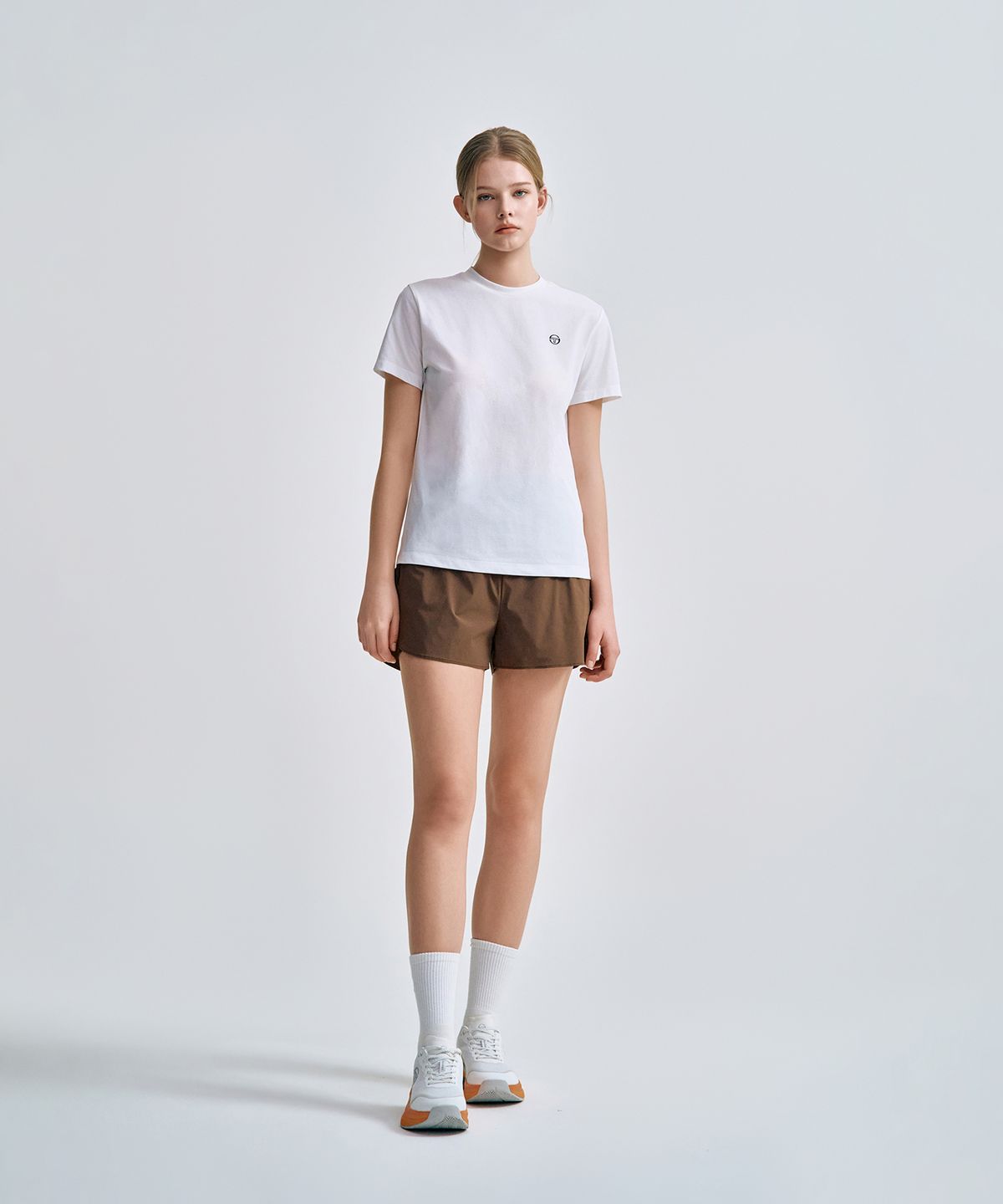 세르지오 타키니(SERGIO TACCHINI) W 쿨매치 반팔 티셔츠 (White)