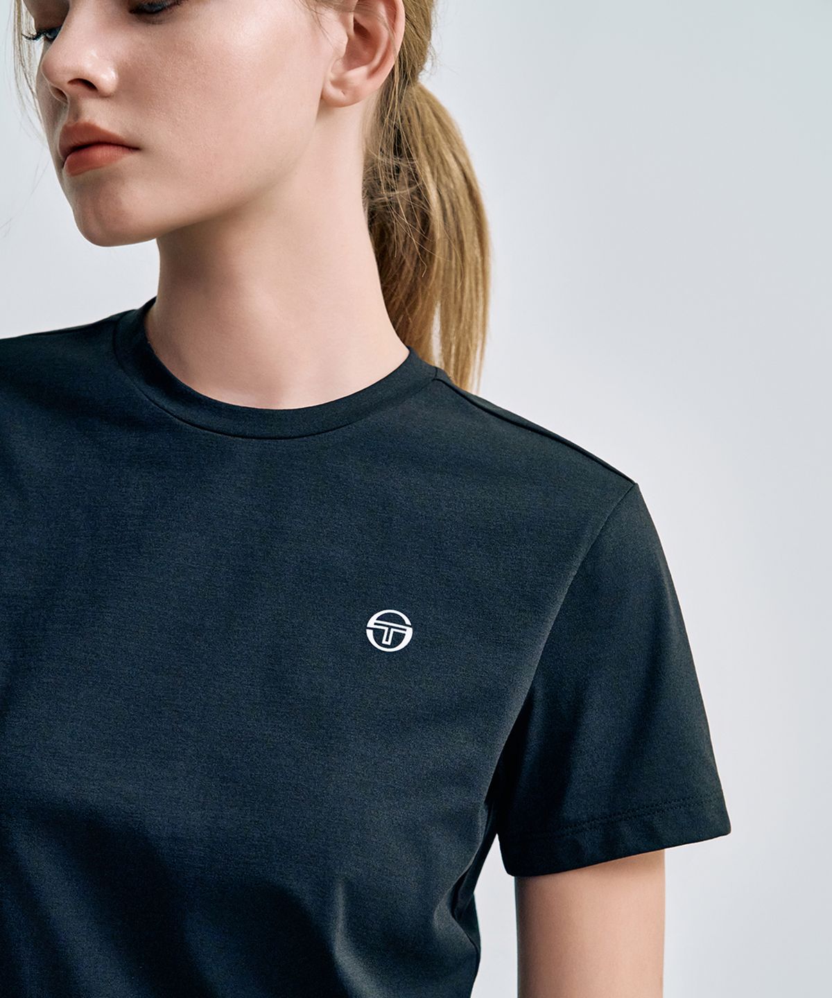 세르지오 타키니(SERGIO TACCHINI) W 쿨매치 반팔 티셔츠 (Black)