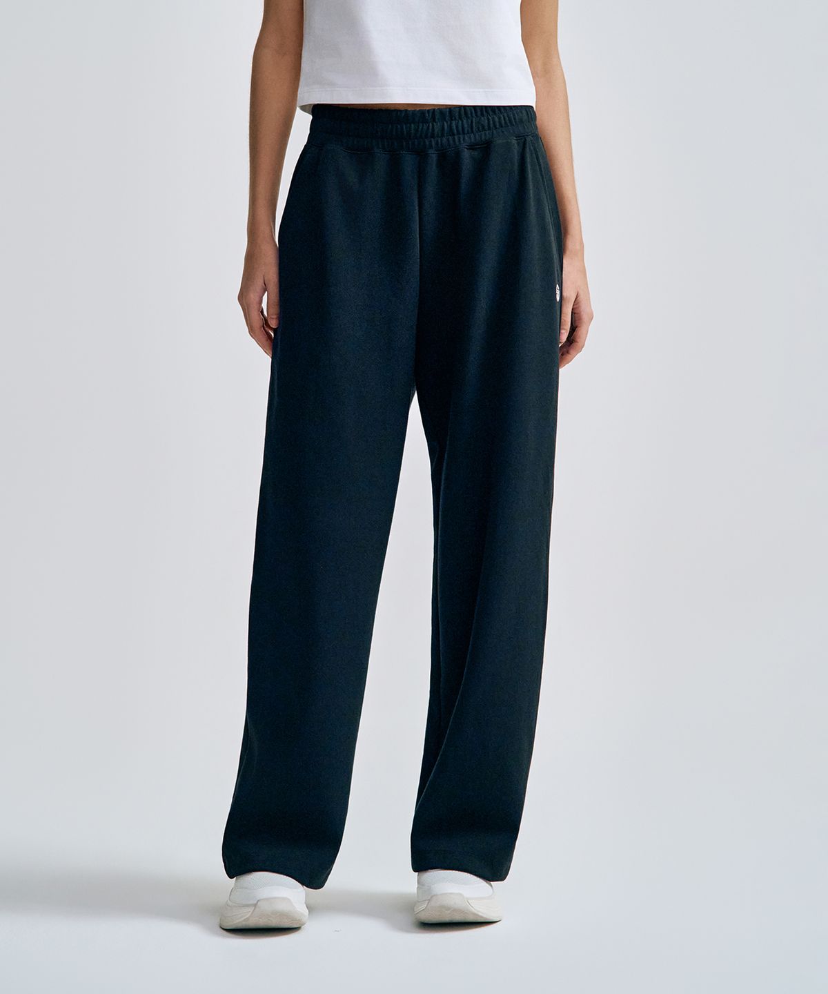 세르지오 타키니(SERGIO TACCHINI) W 쿠쉬라이트 프렌치 와이드 팬츠 (Black)
