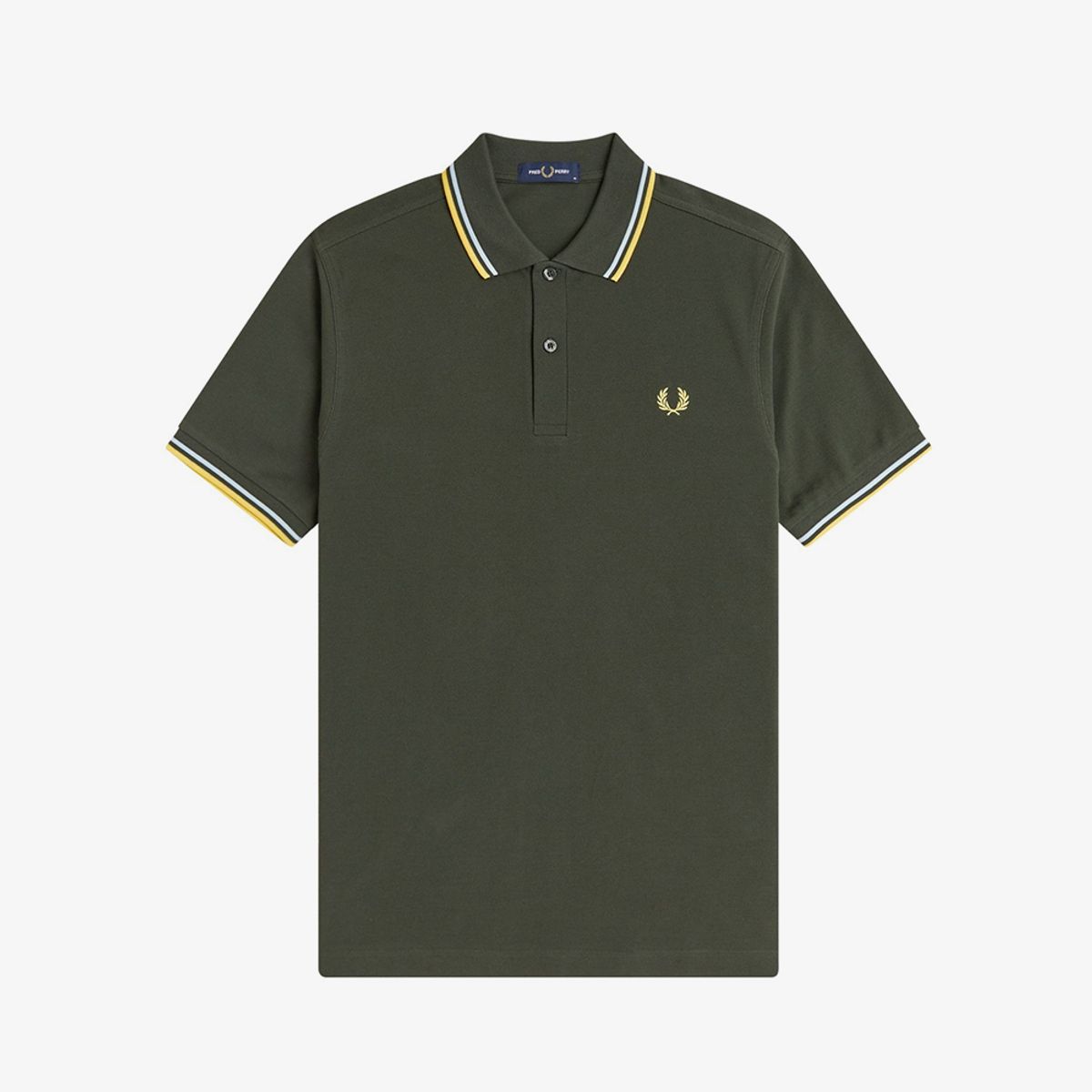 프레드페리(FRED PERRY) [M3600] 트윈 팁 프레드페리 셔츠 - 헌팅그린/라이트아이스/레몬발리 AFPM2613600-05B