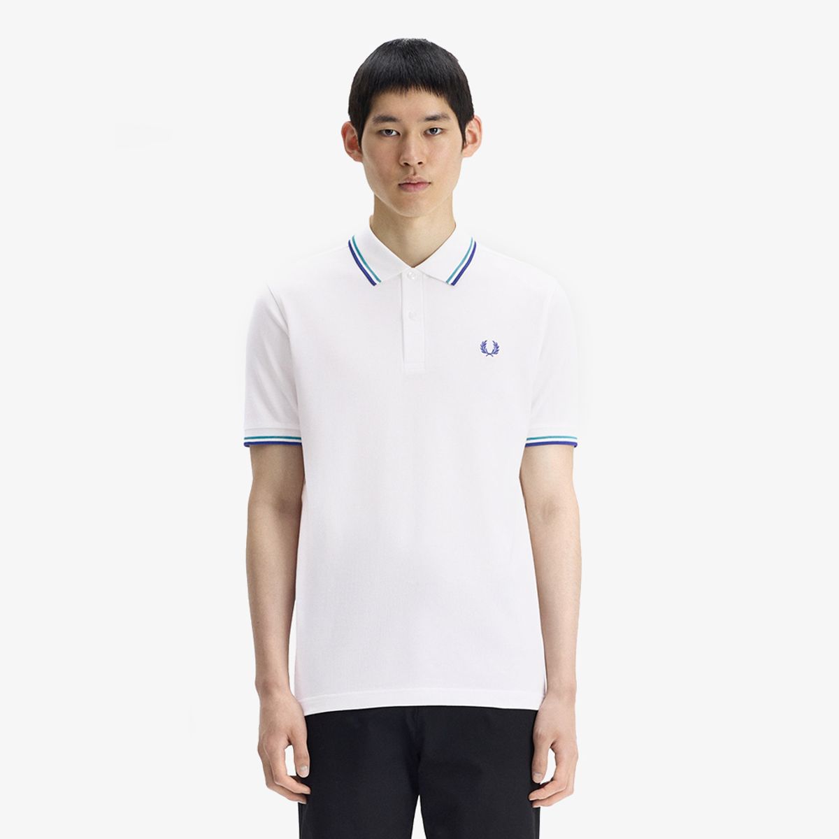 프레드페리(FRED PERRY) [M3600] 트윈 팁 프레드페리 셔츠 - 스노우화이트/딥민트/소호이클립스 AFPM2613600-94A