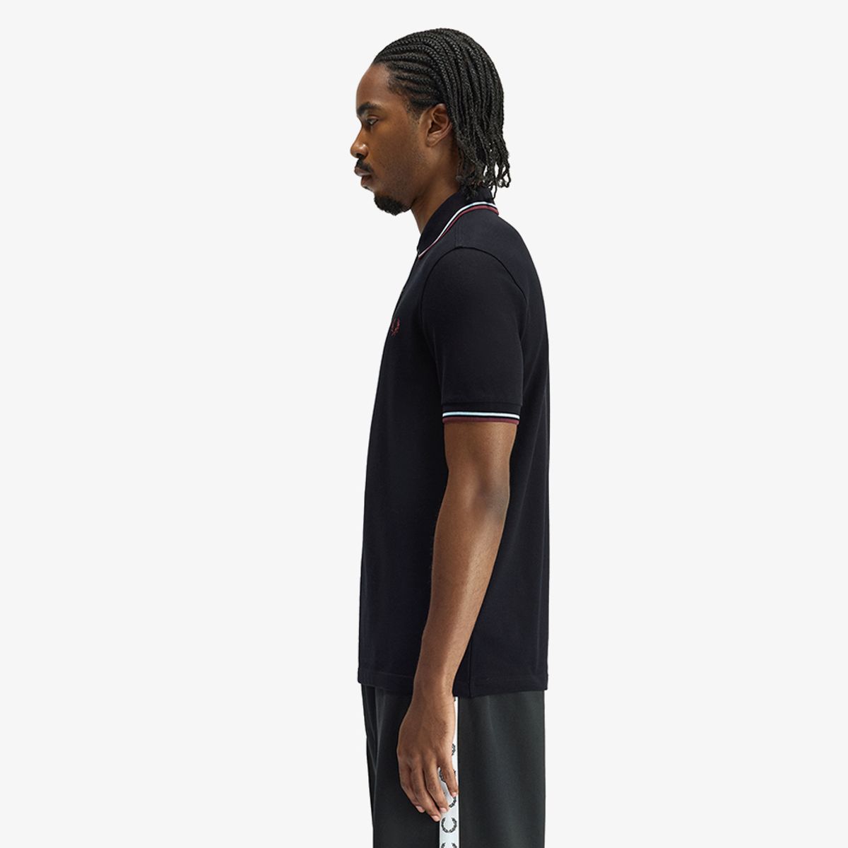 프레드페리(FRED PERRY) [M3600] 트윈 팁 프레드페리 셔츠 - 블랙/볼보이블루/옥스블러드 AFPM2613600-10B