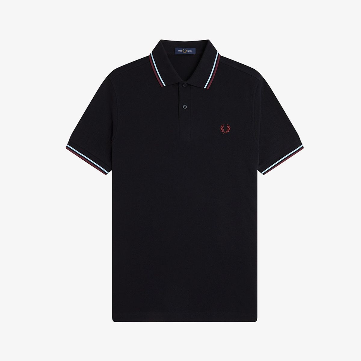 프레드페리(FRED PERRY) [M3600] 트윈 팁 프레드페리 셔츠 - 블랙/볼보이블루/옥스블러드 AFPM2613600-10B