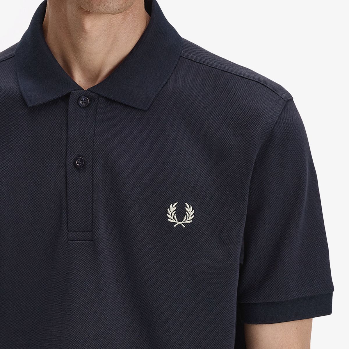프레드페리(FRED PERRY) [M6000] 플레인 프레드페리 셔츠 - 네이비/시그래스 AFPM2616000-T73