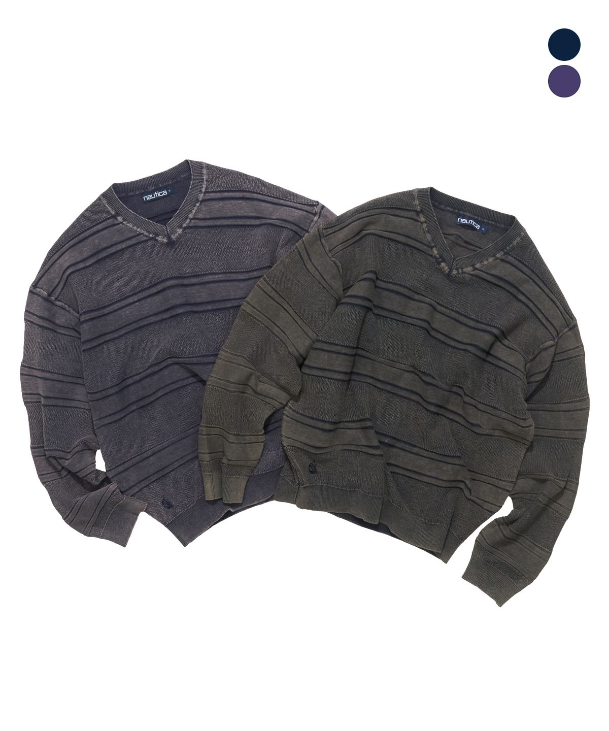 노티카(NAUTICA) 하버 넷 브이넥 풀오버(2colors) NSW5856