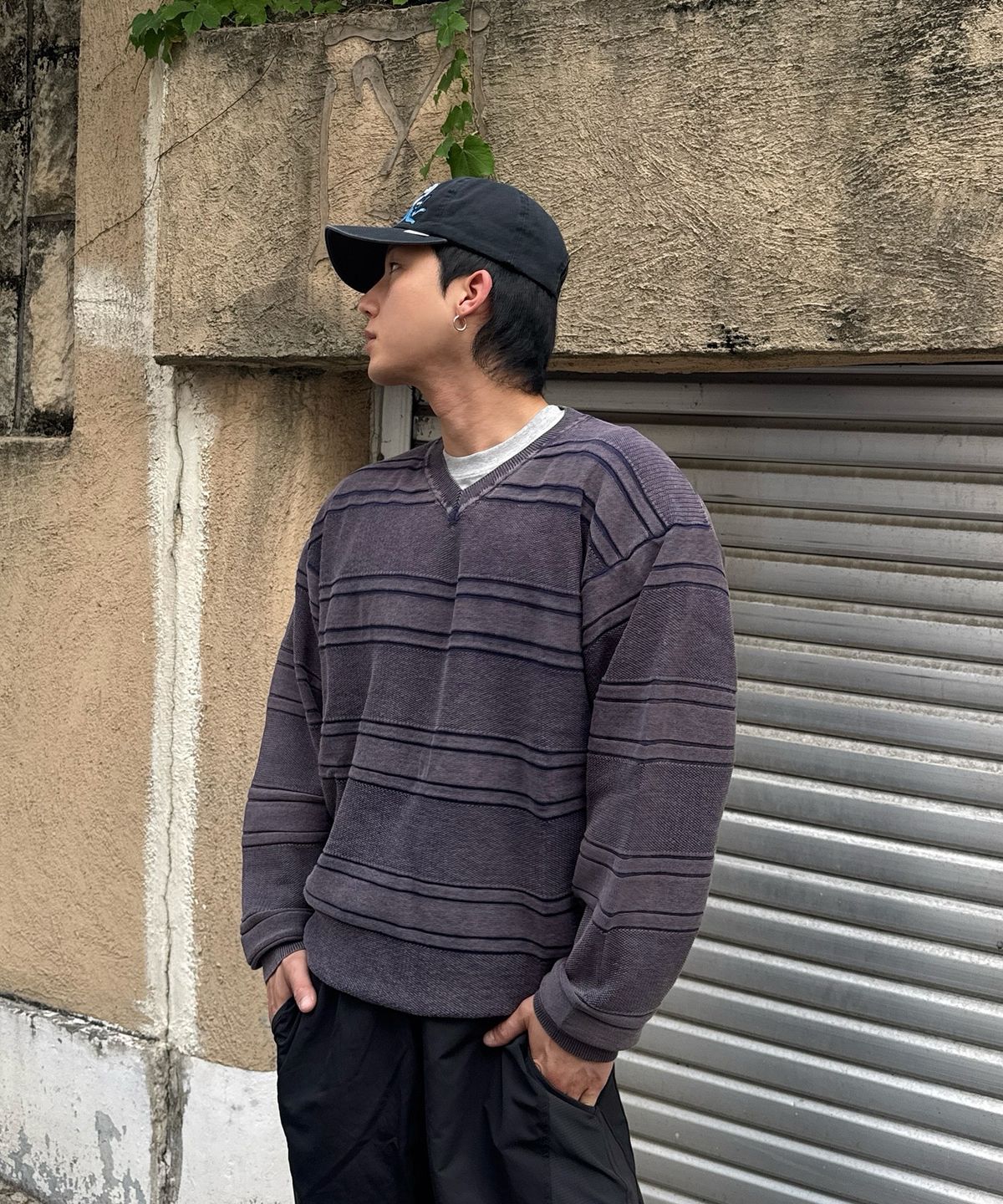 노티카(NAUTICA) 하버 넷 브이넥 풀오버(2colors) NSW5856