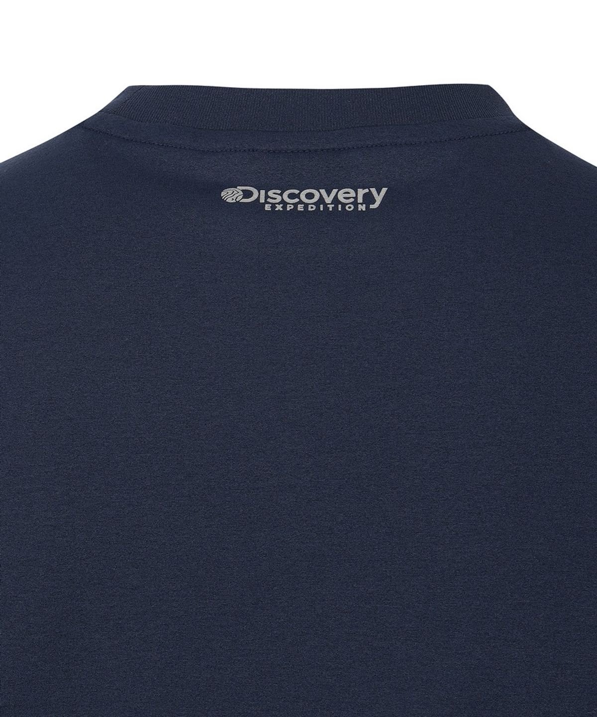 디스커버리 익스페디션(DISCOVERY EXPEDITION) 남성 에버딘 스몰로고 반팔티셔츠 (D/NAVY)