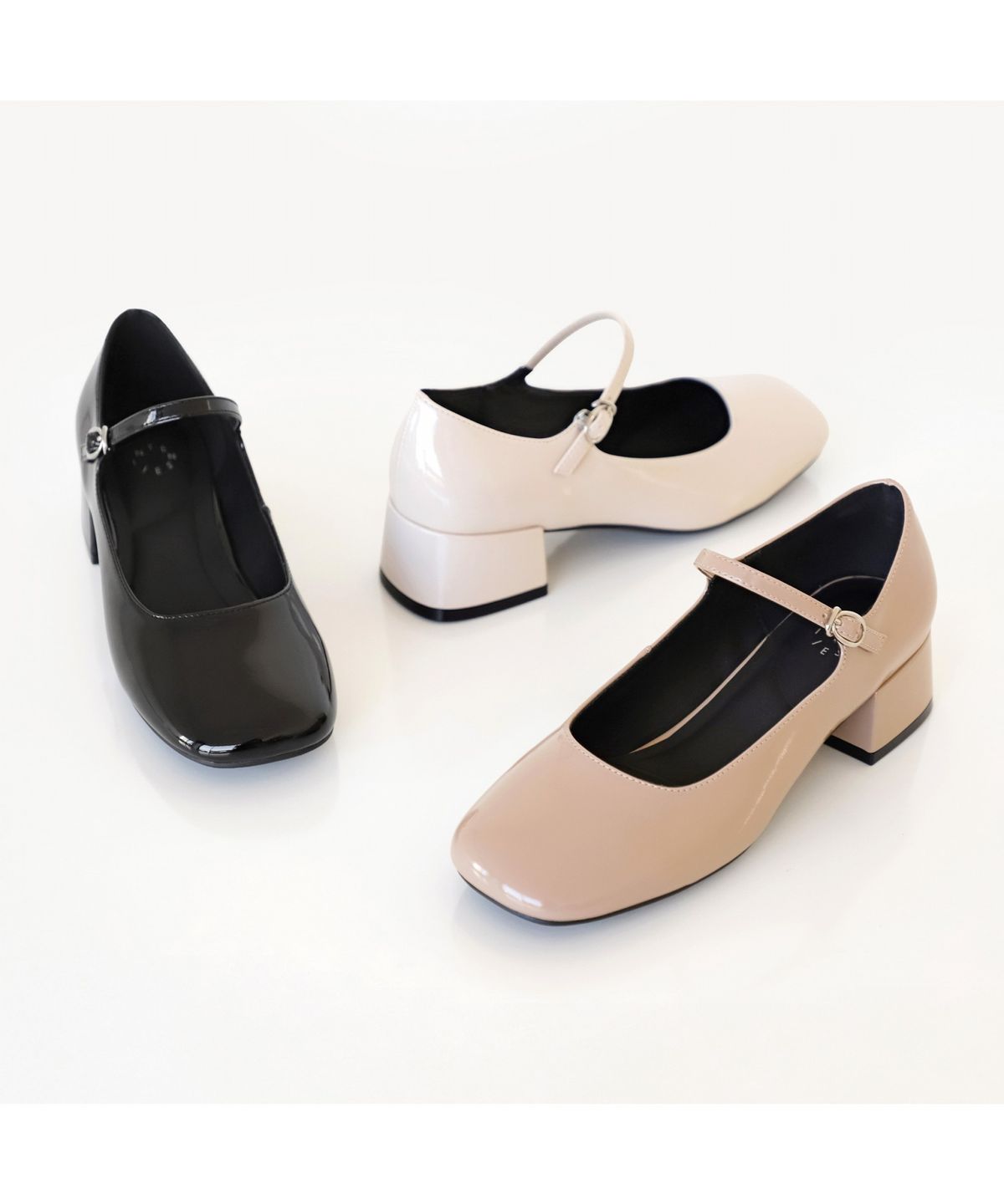 엘칸토(ELCANTO) 인텐스 여성 블록힐 메리제인  4cm LCWD98I613