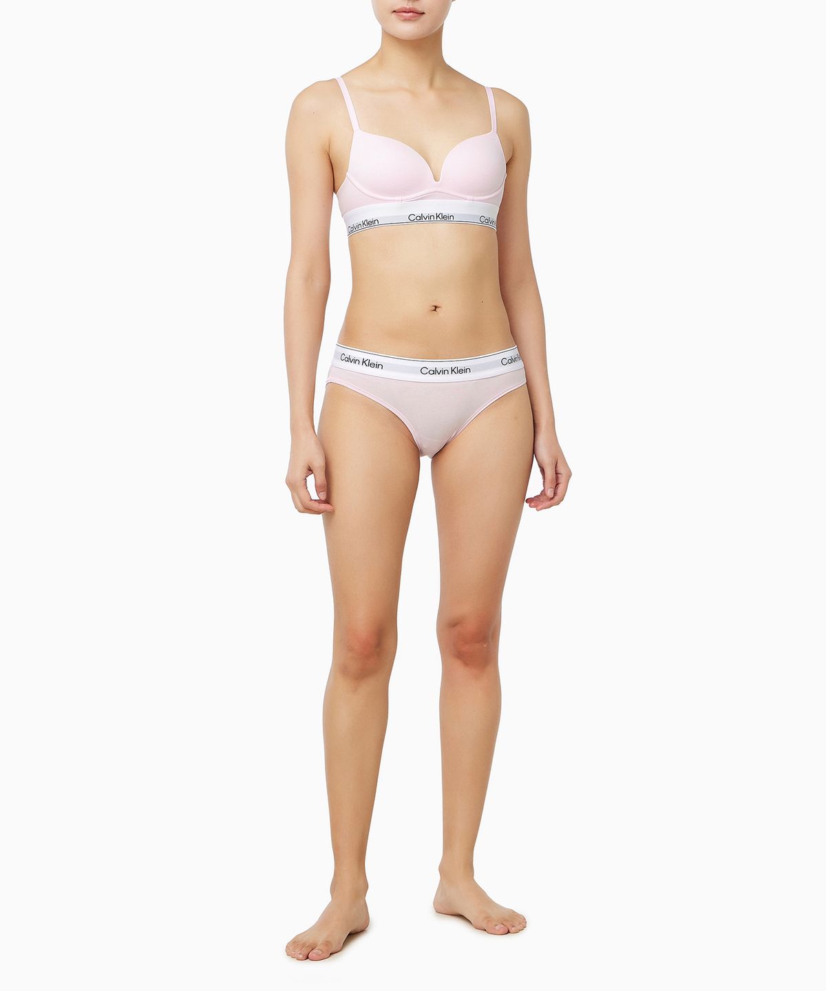 캘빈클라인 언더웨어(CALVIN KLEIN UNDERWEAR) 여성 아이콘 코튼 모달 AF 와이어프리 푸쉬업_QF8502AD8Z6