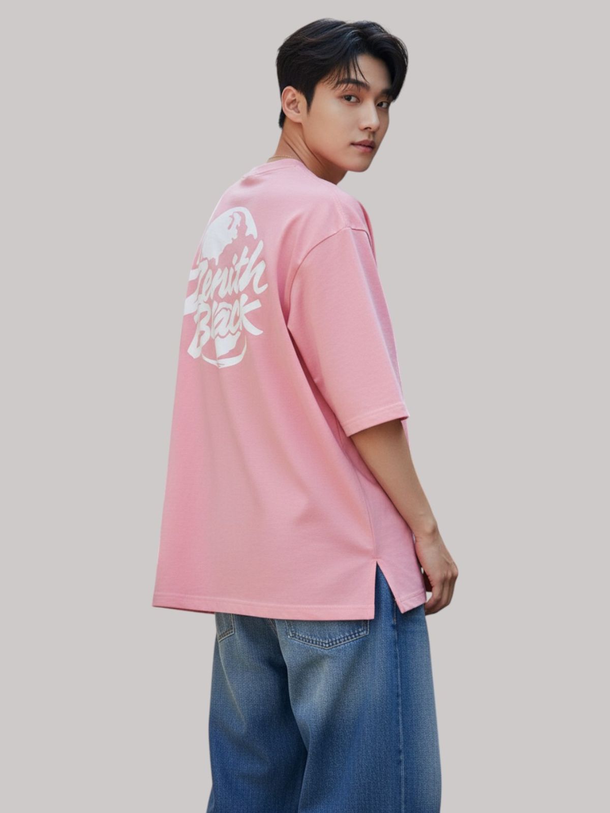 지블랙(ZBLACK) 제니스 블랙 UNIVERSAL EARTH7부 티셔츠(PINK)