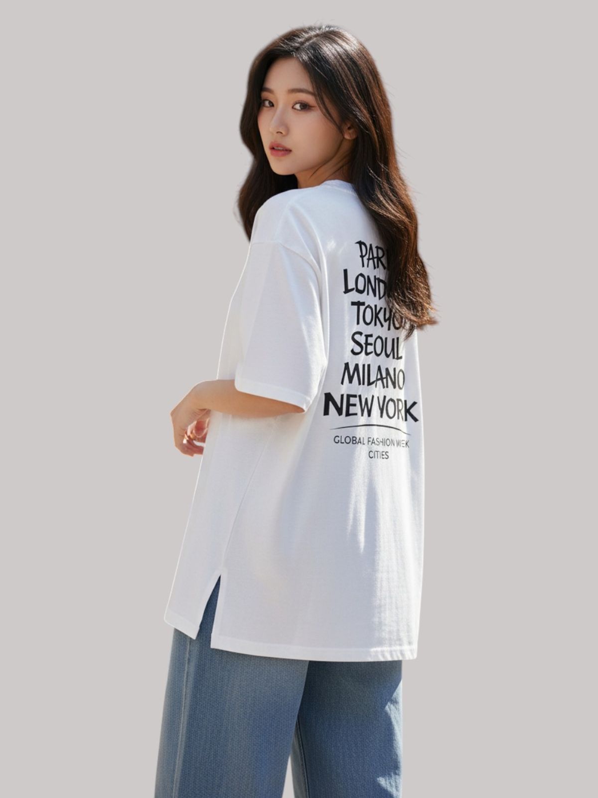 지블랙(ZBLACK) 제니스 블랙 ARCHIVE 7부 티셔츠(WHITE)