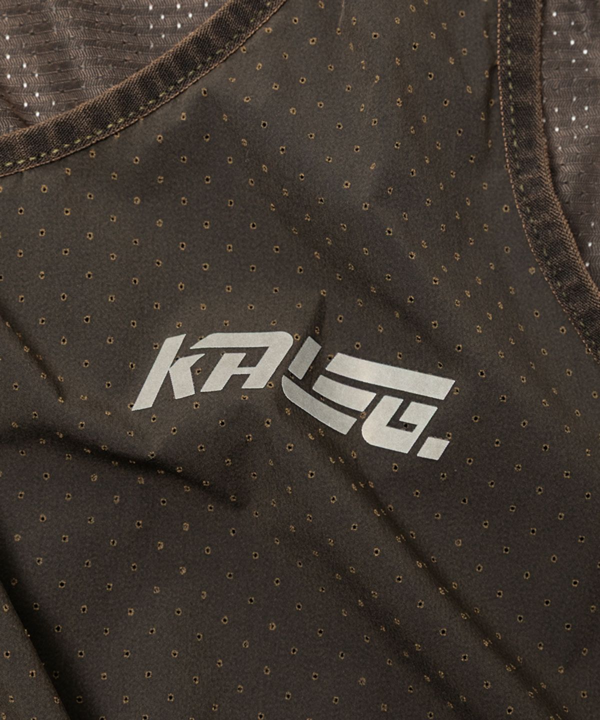 칼렉(KALEG) 워시드 에어블레이드 레이스 싱글렛 여성 (워싱 브라운)