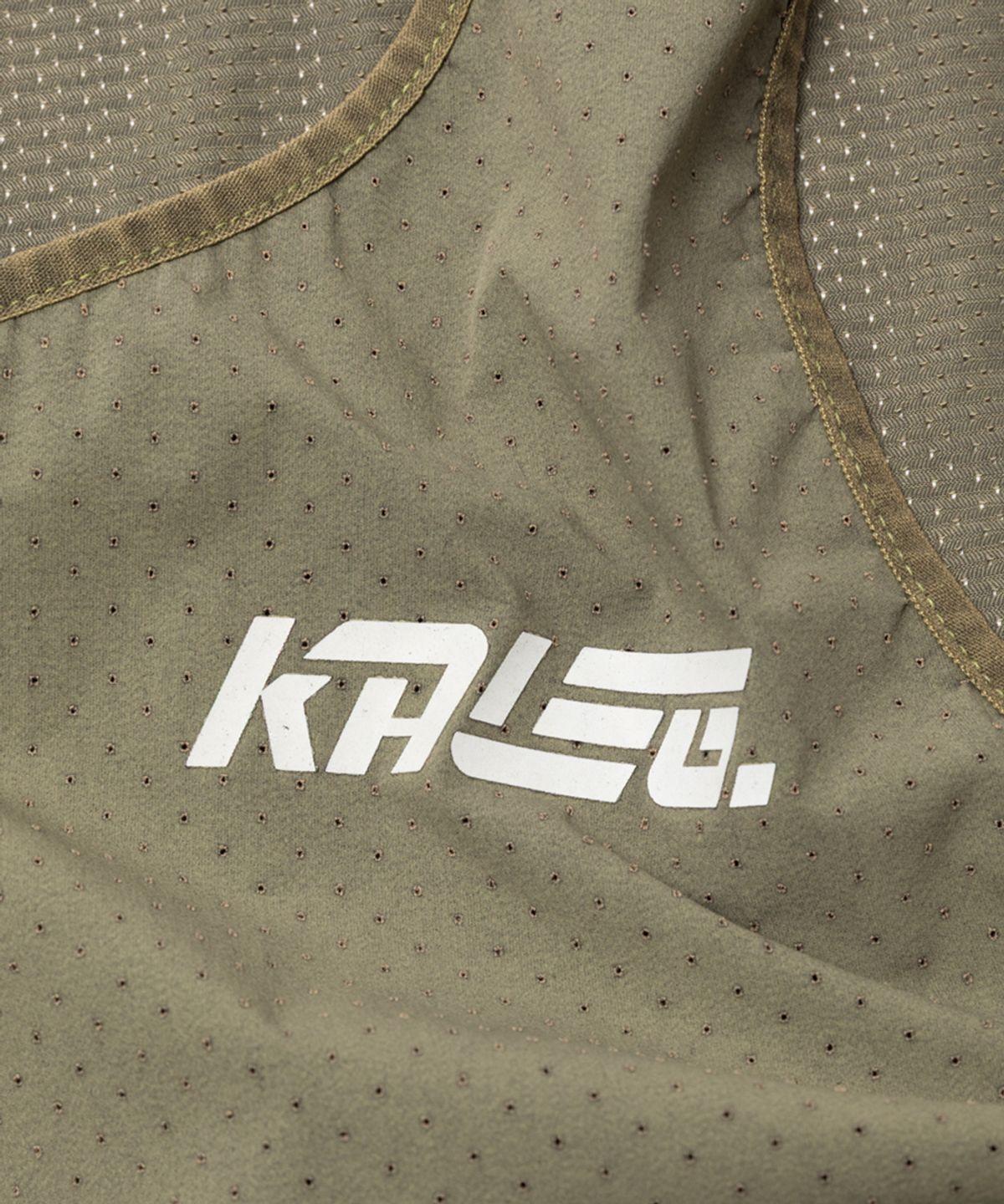 칼렉(KALEG) 워시드 에어블레이드 레이스 싱글렛 남성 (워싱 올리브)