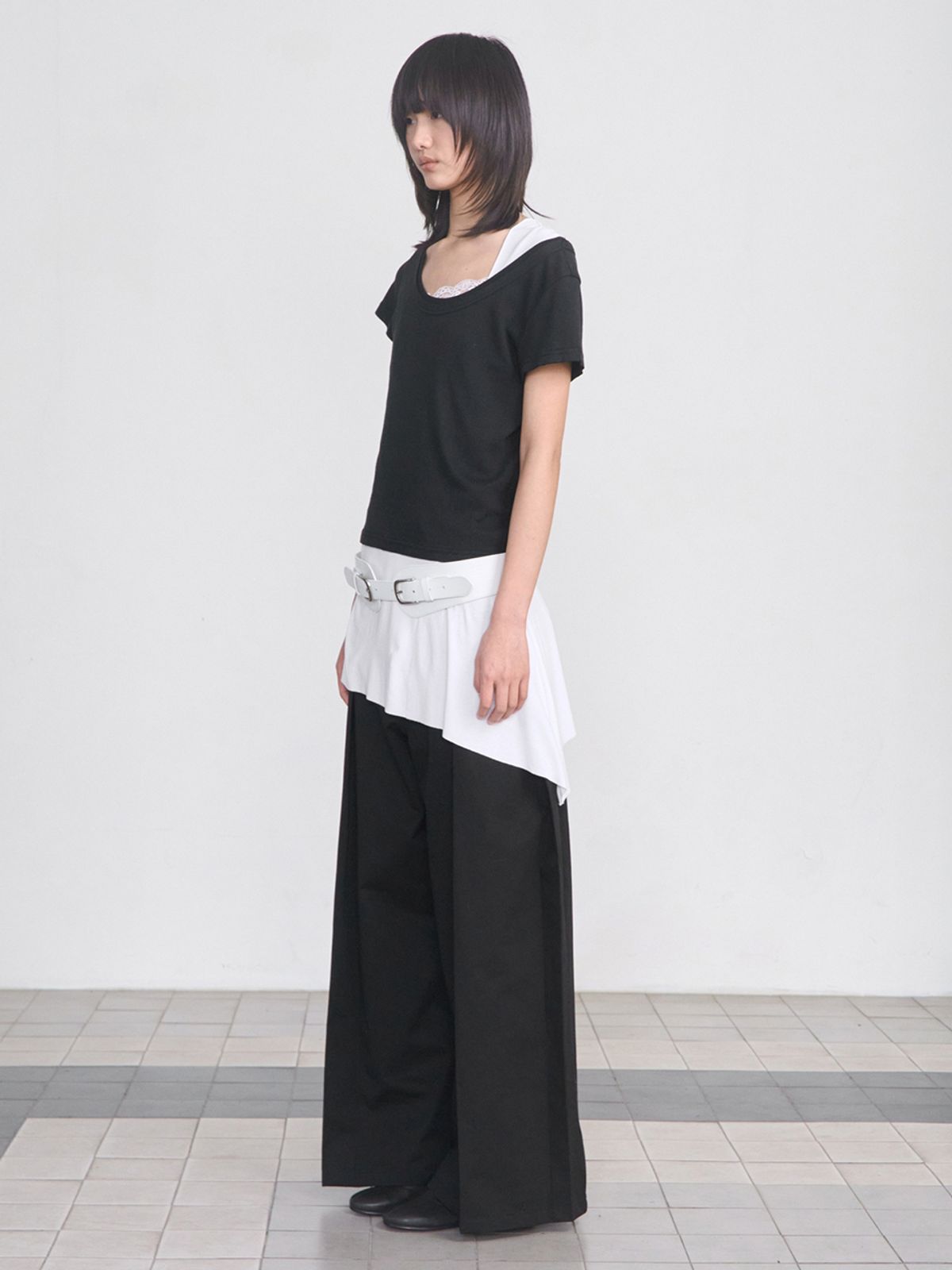 세릭(CERRIC) Wing Layered Pants _ Black