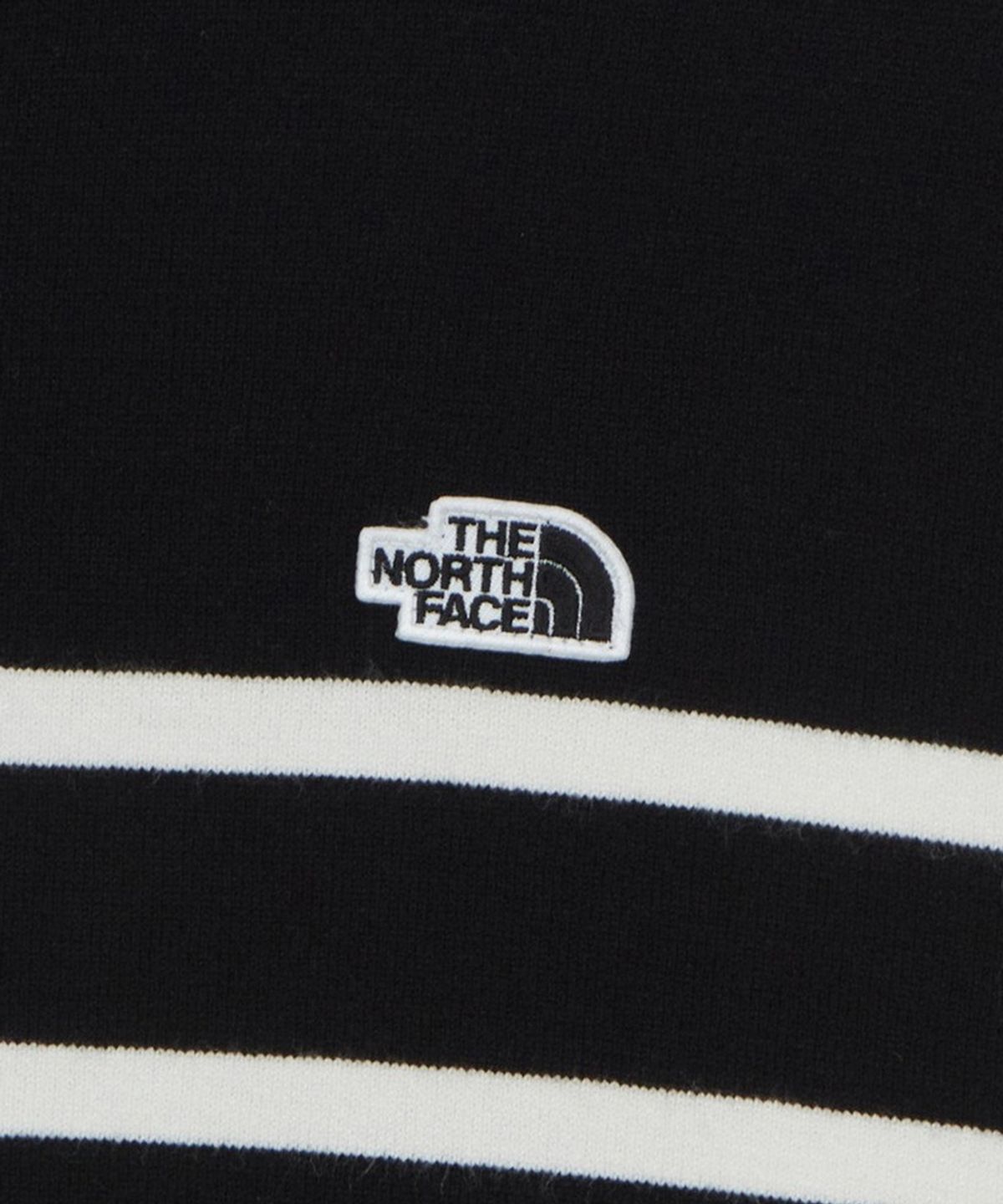노스페이스(THE NORTH FACE) NT7AR70A 남성 보르가 스트라이프 스웨터 BLACK