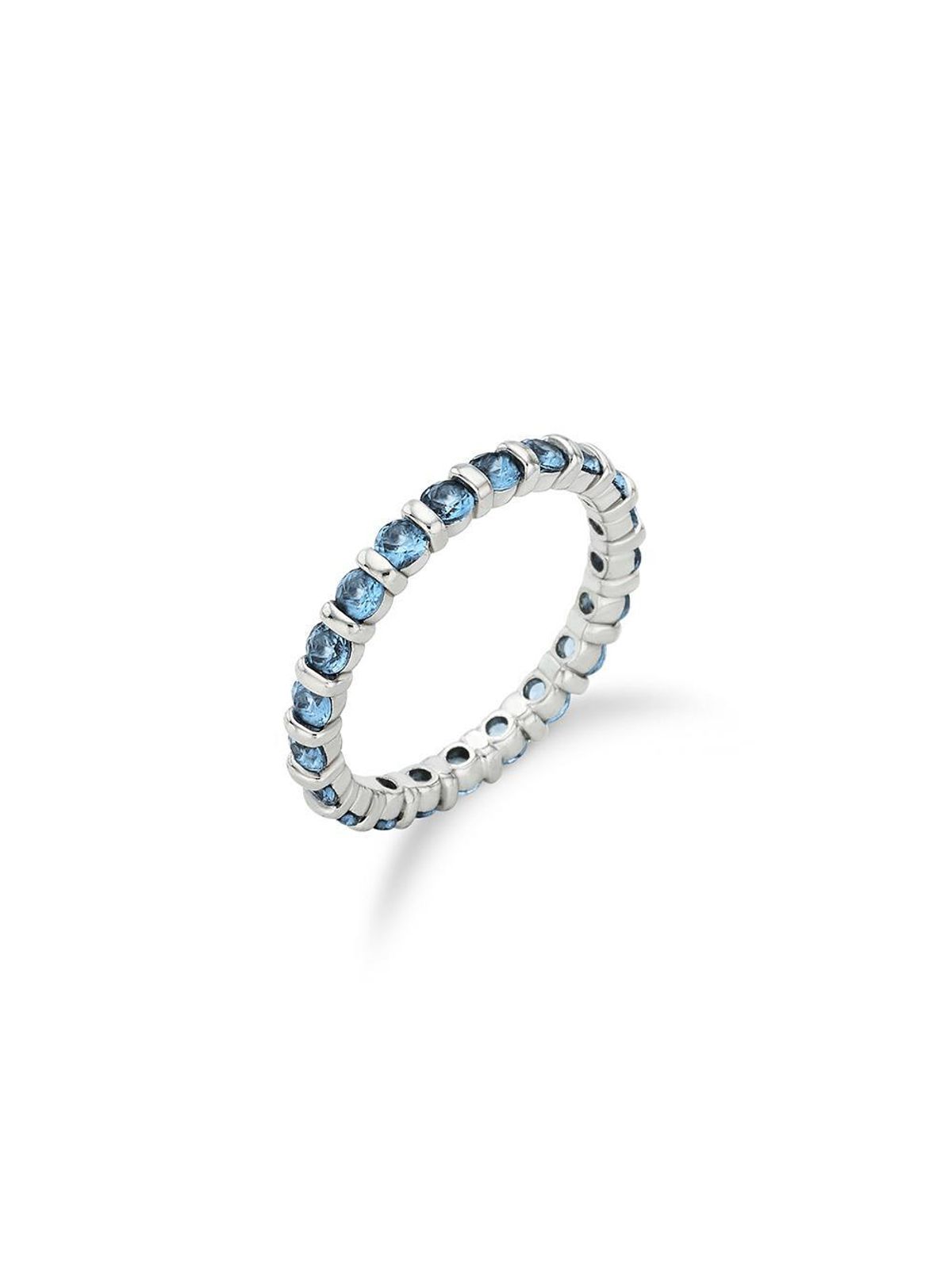 이에르로르(HYERES LOR) 에센스 실버(W) 모던 테니스 반지 2.5mm 스카이블루 HL4R45421W9
