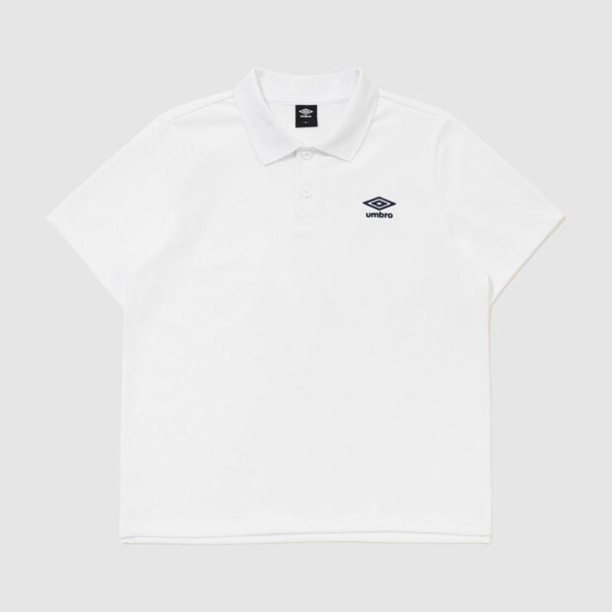 엄브로(UMBRO) 에센셜 카라 반팔 티셔츠 화이트 UR123CTS39