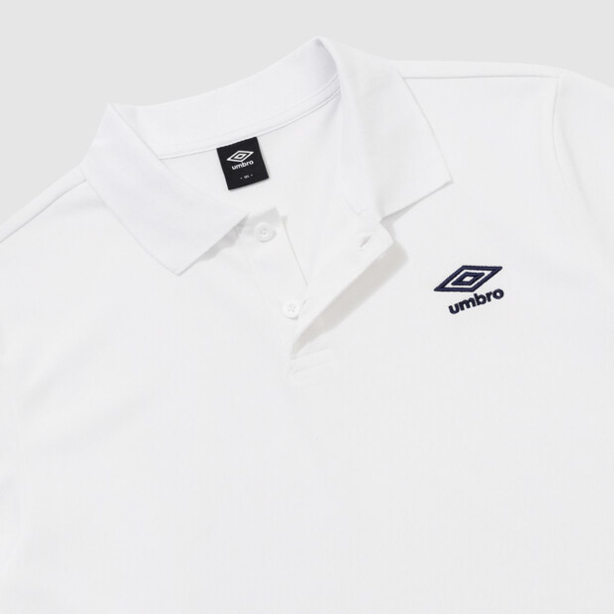 엄브로(UMBRO) 에센셜 카라 반팔 티셔츠 화이트 UR123CTS39