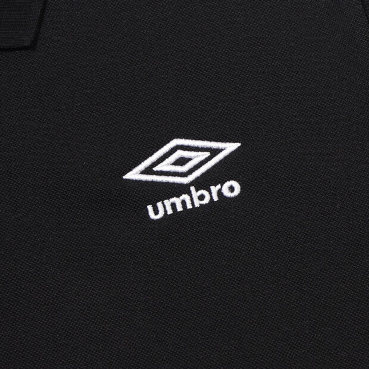 엄브로(UMBRO) 에센셜 카라 반팔 티셔츠 블랙 UR123CTS39