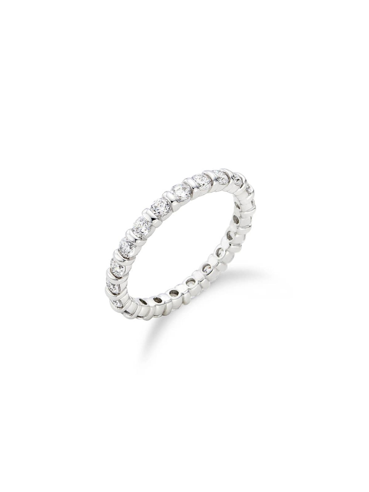 이에르로르(HYERES LOR) 에센스 실버(W) 모던 테니스 반지 2.5mm 화이트 HL4R42408W9