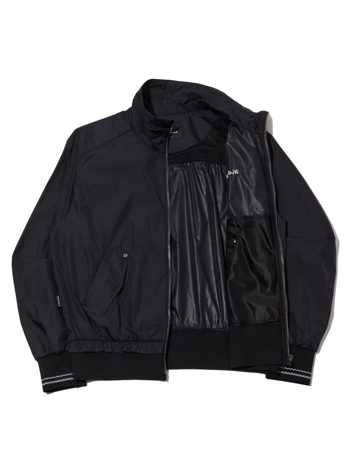 와이드앵글(WIDEANGLE) CO 아트웍 블루종 자켓 L_Black